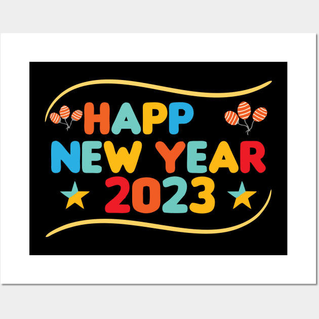 HAVE A MERRY CHRISTMAS - HAPPY NEW YEAR 2023 Wall Art by levelsart